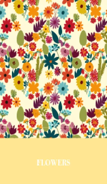 [LINE着せ替え] light yellow いろんな花の画像1