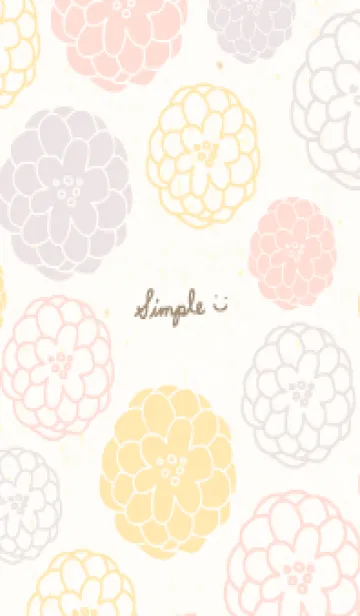 [LINE着せ替え] 鞠 花 シンプル4の画像1