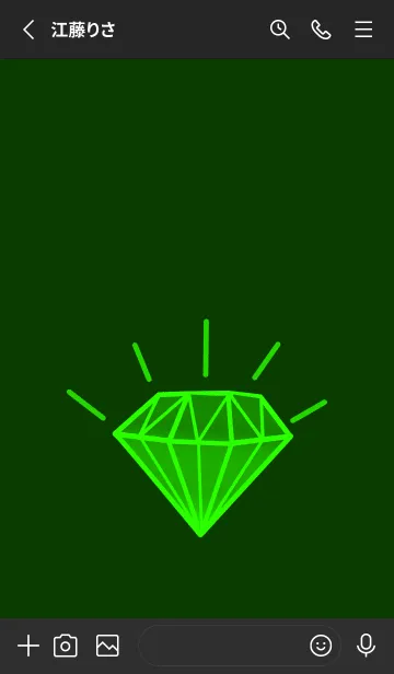 [LINE着せ替え] グラデーション ダイヤモンド .145の画像2