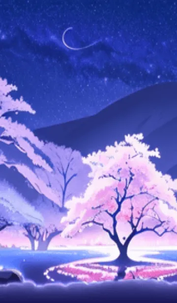 [LINE着せ替え] 冬のサクラ #BSIH06。の画像1