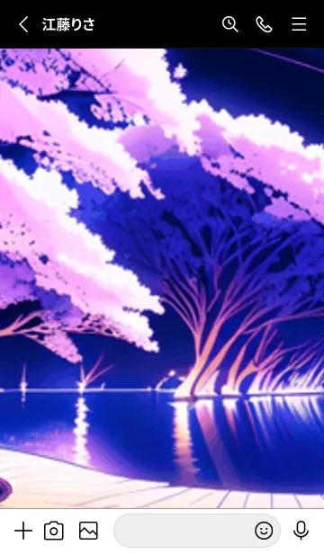 [LINE着せ替え] 冬のサクラ #BSIH015。の画像2