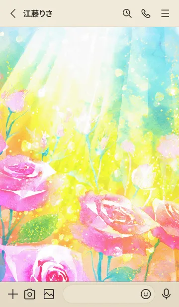 [LINE着せ替え] 薔薇(バラ)の花の着せかえ(R2101)の画像2