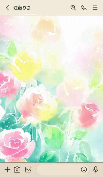 [LINE着せ替え] 薔薇(バラ)の花の着せかえ(R2102)の画像2