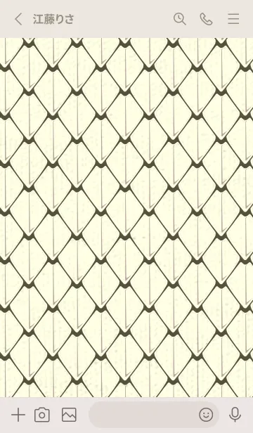 [LINE着せ替え] シンプルな龍鱗 枯葉色の画像2