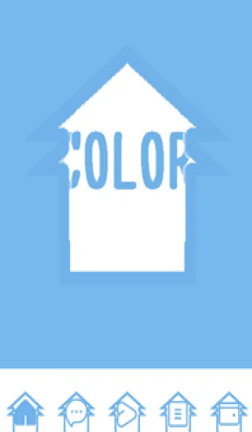 [LINE着せ替え] blue color T46の画像1