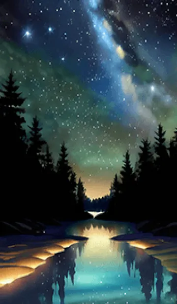 [LINE着せ替え] 穏やかな夜景の着せかえ/165の画像1