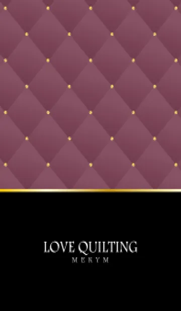 [LINE着せ替え] LOVE QUILTING -chic pink-の画像1