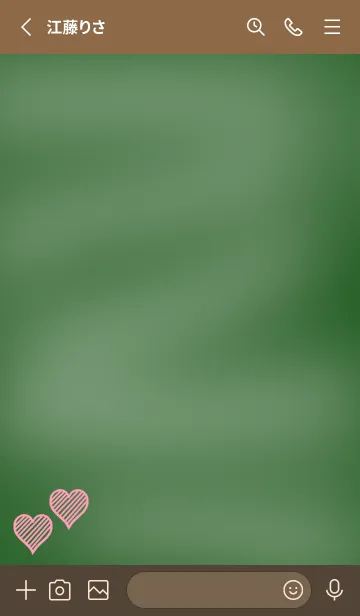 [LINE着せ替え] 幸運ハートの黒板/くすみピンクの画像2