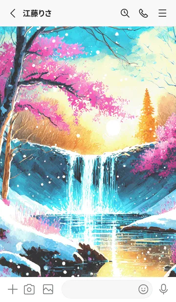 [LINE着せ替え] 優美な冬の風景の着せかえ(Winter-2127)の画像2