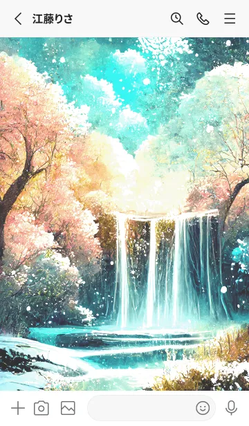 [LINE着せ替え] 優美な冬の風景の着せかえ(Winter-2125)の画像2