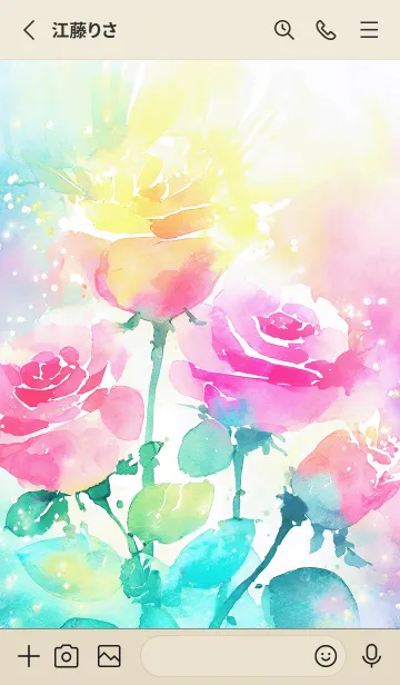 [LINE着せ替え] 薔薇(バラ)の花の着せかえ(R2117)の画像2