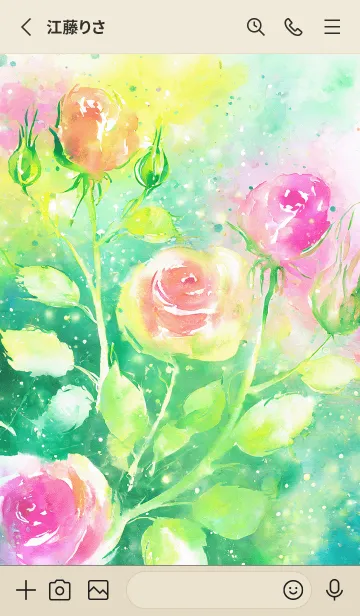 [LINE着せ替え] 薔薇(バラ)の花の着せかえ(R2118)の画像2