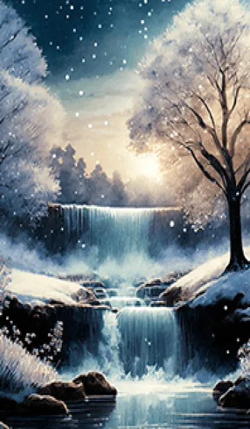 [LINE着せ替え] 優美な冬の風景の着せかえ(Winter-2120)の画像1