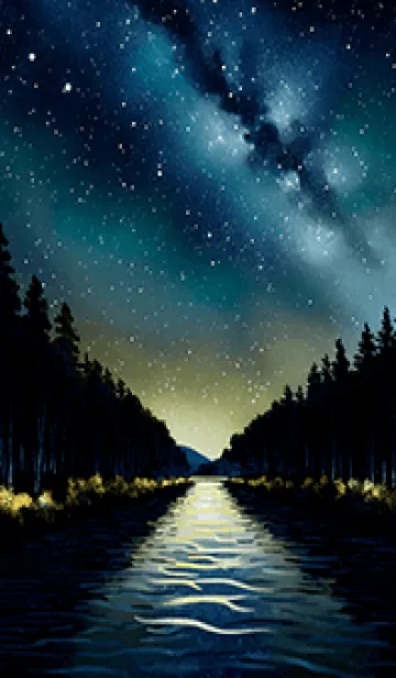 [LINE着せ替え] Calm night scene/179の画像1