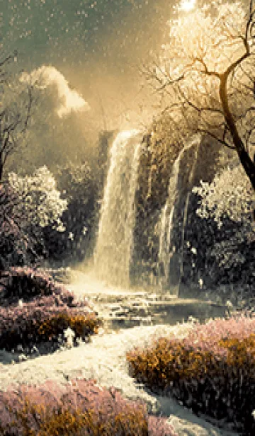 [LINE着せ替え] 優美な冬の風景の着せかえ(Winter-2130)の画像1