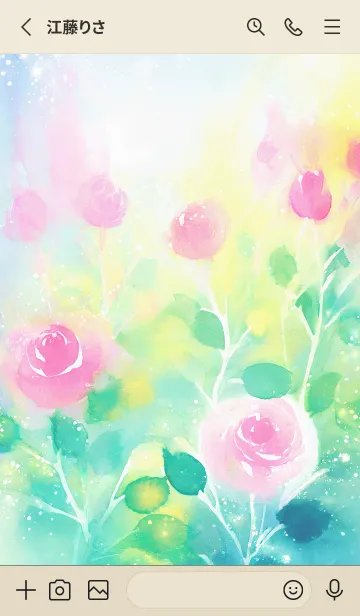 [LINE着せ替え] 薔薇(バラ)の花の着せかえ(R2124)の画像2