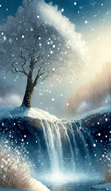 [LINE着せ替え] 優美な冬の風景の着せかえ(Winter-2131)の画像1