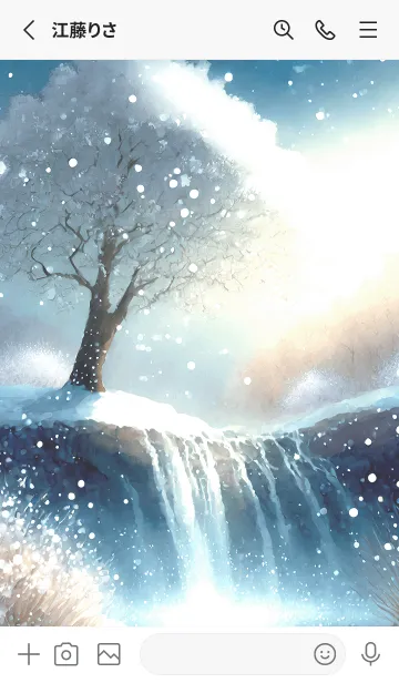 [LINE着せ替え] 優美な冬の風景の着せかえ(Winter-2131)の画像2