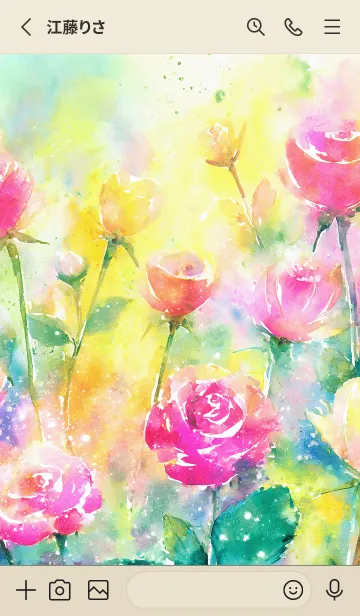 [LINE着せ替え] 薔薇(バラ)の花の着せかえ(R2126)の画像2