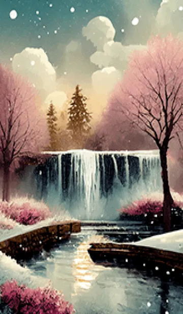 [LINE着せ替え] 優美な冬の風景の着せかえ(Winter-2133)の画像1