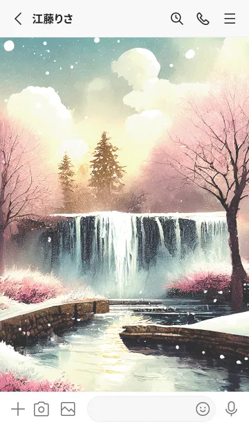 [LINE着せ替え] 優美な冬の風景の着せかえ(Winter-2133)の画像2