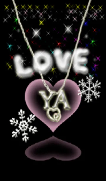 [LINE着せ替え] イニシャル33 Y&A  LOVE＆ハートの画像1