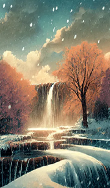 [LINE着せ替え] 優美な冬の風景の着せかえ(Winter-2135)の画像1