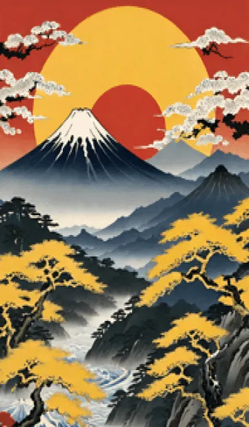 浮世絵の風景-金 Z 7の着せ替えメイン画像