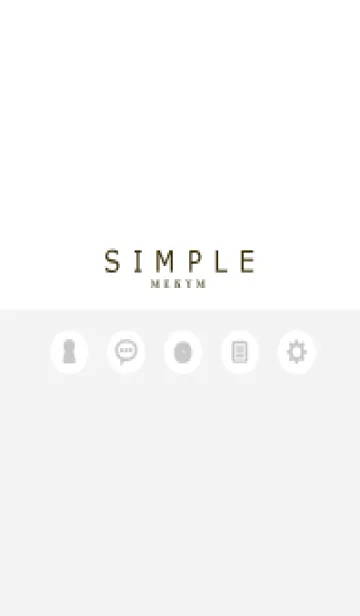 SIMPLE-ICON WHITE 16の着せ替えメイン画像