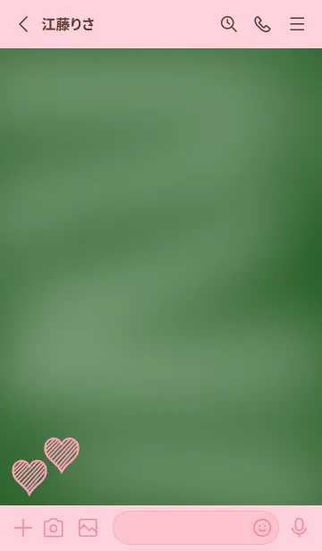 [LINE着せ替え] 幸運ハートの黒板/ピンクの画像2