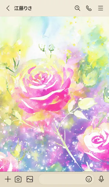 [LINE着せ替え] 薔薇(バラ)の花の着せかえ(R2130)の画像2