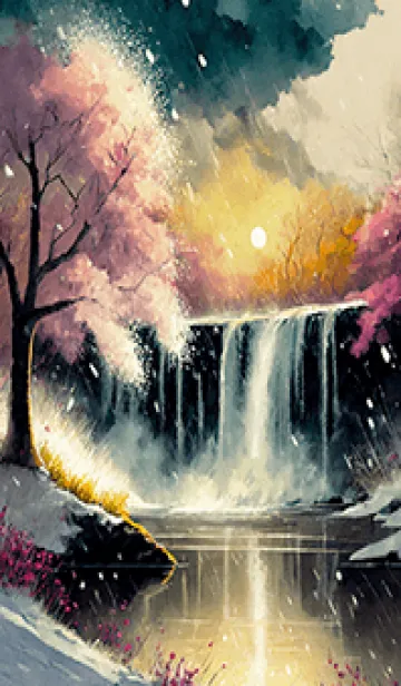 [LINE着せ替え] 優美な冬の風景の着せかえ(Winter-2137)の画像1