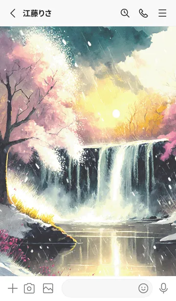 [LINE着せ替え] 優美な冬の風景の着せかえ(Winter-2137)の画像2