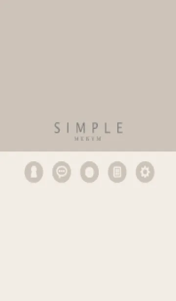 [LINE着せ替え] SIMPLE-ICON BROWN 16の画像1