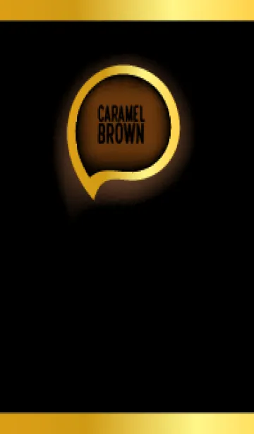 [LINE着せ替え] Caramel Brown Gold In Black Theme (JP)の画像1