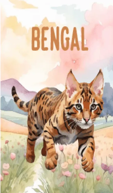 [LINE着せ替え] Bengal In Flower Theme (JP)の画像1