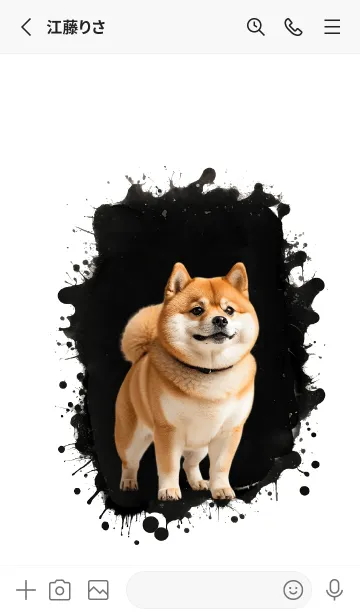 [LINE着せ替え] Cute Shiba Inu Cool Theme (JP)の画像2