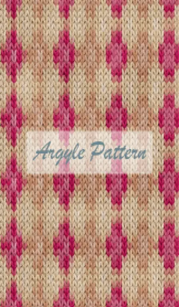 [LINE着せ替え] argyle pattern embroidery 101の画像1