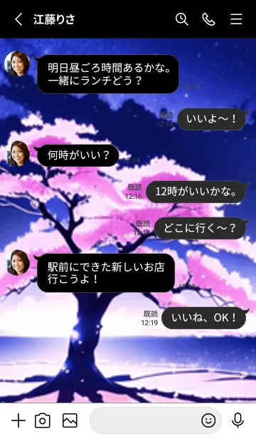 [LINE着せ替え] 冬のサクラ #BTHP02。の画像3