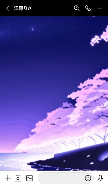 [LINE着せ替え] 冬のサクラ #BTHP011。の画像2