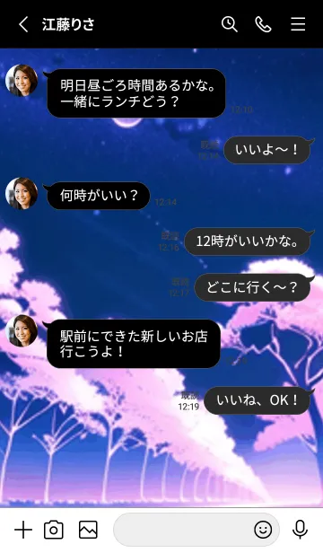 [LINE着せ替え] 冬のサクラ #BTHP015。の画像3