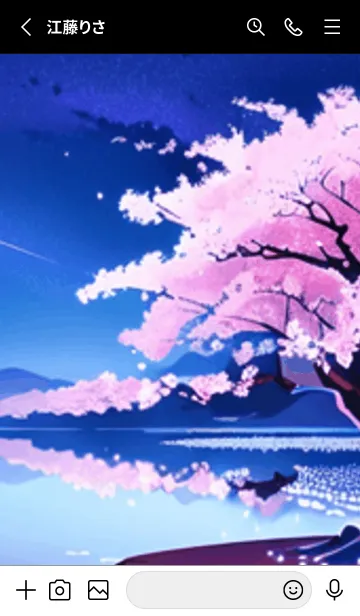 [LINE着せ替え] 冬のサクラ #BTHP014。の画像2