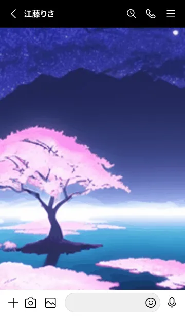 [LINE着せ替え] 冬のサクラ #BTHP012。の画像2