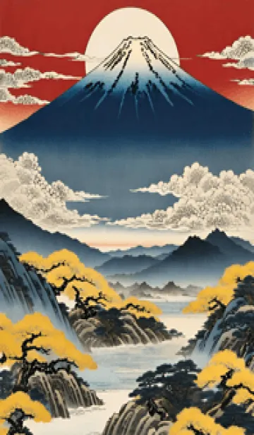 浮世絵の風景-金 XY 20の着せ替えメイン画像