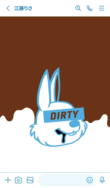 [LINE着せ替え] ダーティ ラビット 274の画像2