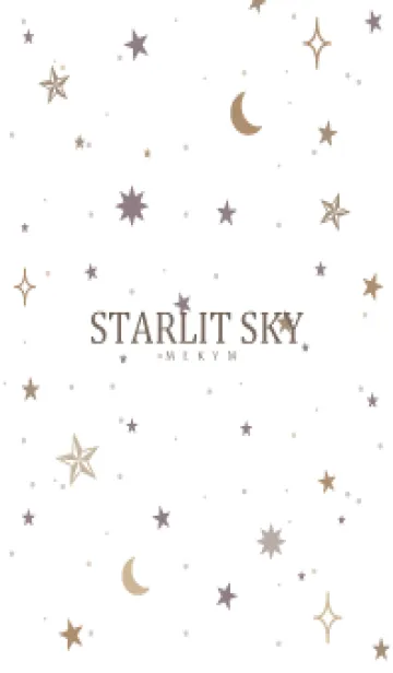 [LINE着せ替え] SIMPLE STARLIT SKY WHITE - MEKYM 29の画像1