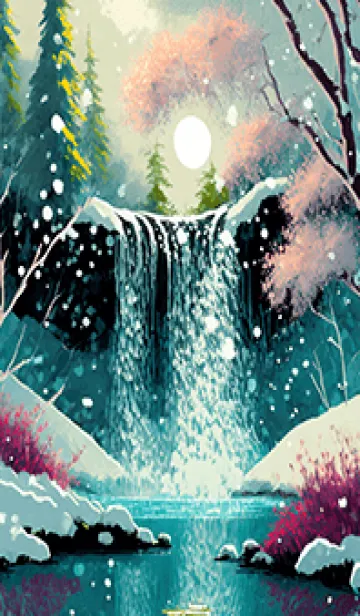 [LINE着せ替え] 優美な冬の風景の着せかえ(Winter-2147)の画像1