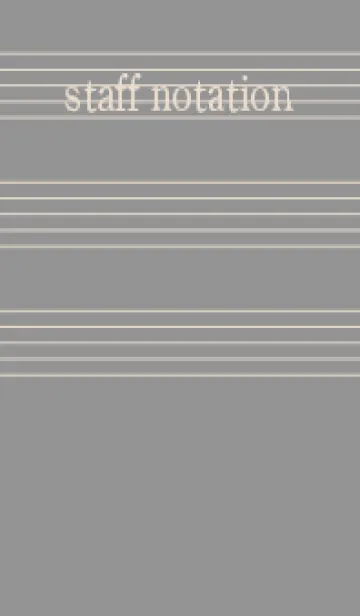 [LINE着せ替え] 五線譜1 鼠色の画像1