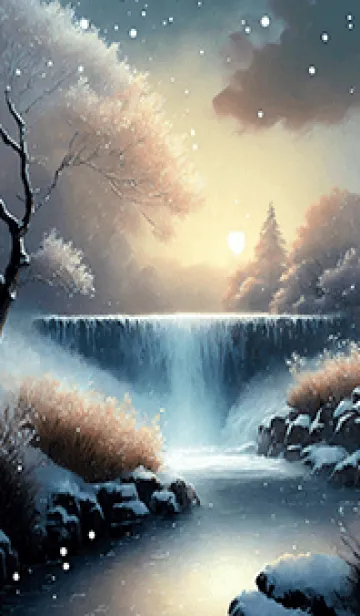 [LINE着せ替え] 優美な冬の風景の着せかえ(Winter-2145)の画像1