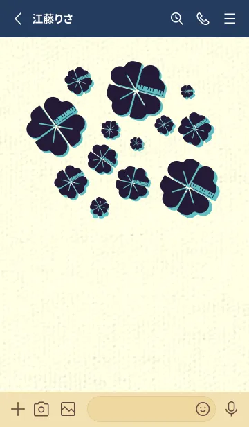 [LINE着せ替え] Piano clover エッグプラントの画像2